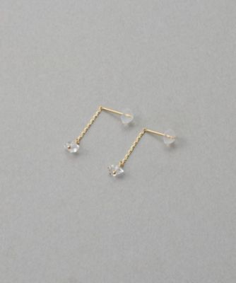 シャンデリア］ K18YG クォーツ ピアス | ete bijoux (Women