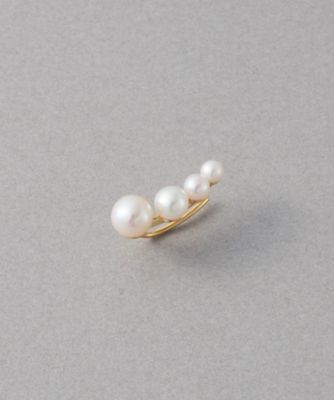 ＜ete bijoux (Women)＞［淡水パール］　Ｋ１８ＹＧ　ピアスクリップ