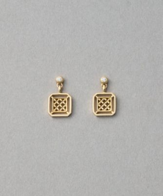 シャンデリアラインショート ピアス ※シングル | AHKAH (Women