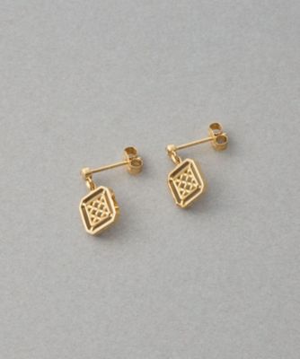 レースライン］ K18YG ダイヤモンド ピアス | ete bijoux (Women