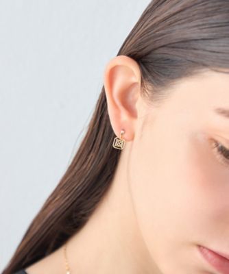 レースライン］ K18YG ダイヤモンド ピアス | ete bijoux (Women