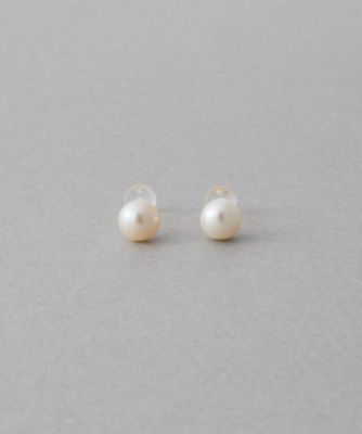 ミストピンク］ K10MPG 淡水パール ピアス | ete bijoux (Women