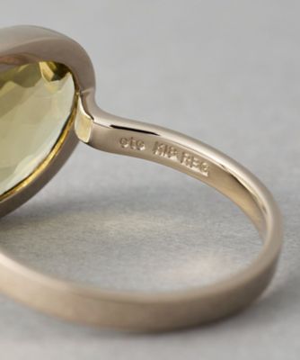 デュー］ K18RBG オリーブクォーツ リング | ete bijoux (Women