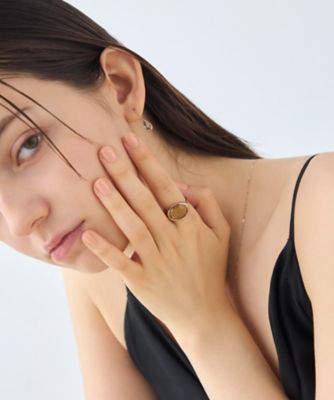 デュー］ K18RBG オリーブクォーツ リング | ete bijoux (Women