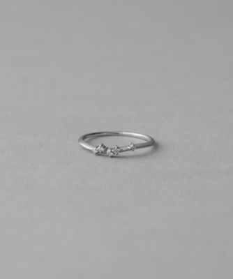 ＜ete bijoux (Women)＞［レイヤード］　ＰＴ９００　ダイヤモンド　リング
