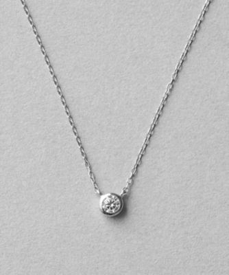 ＜ete bijoux (Women)＞ＰＴ９００／８５０　ダイヤモンド　０．１ｃｔ　ネックレス「ブライト」