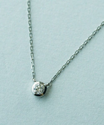  ビジュー PT900 ダイヤモンド 0．15ct ネックレス「ブライト」 プラチナム