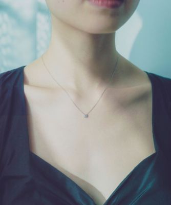 PT900／850 ダイヤモンド 0．2ct ネックレス