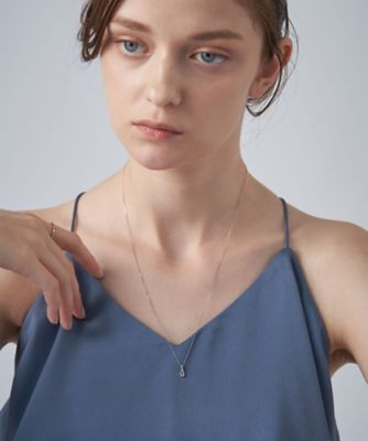 レイヤード］ PT900／850 ドロップ ネックレス | ete bijoux
