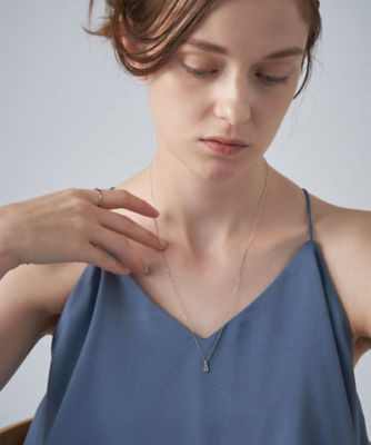 レイヤード］ PT900／850 ドロップ ネックレス | ete bijoux