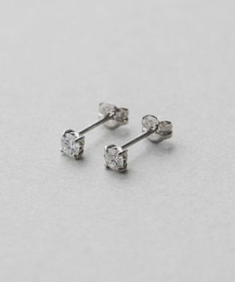 eteete PT900 ダイヤモンド 0.2ct ピアス「ブライト」