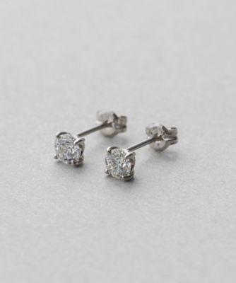 ＜ete bijoux (Women)＞ＰＴ９００　ダイヤモンド　０．４ｃｔ　ピアス「ブライト」