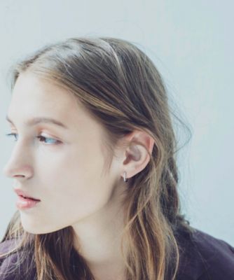 PT900 ダイヤモンド フープ ピアス | ete bijoux (Women)/エテ