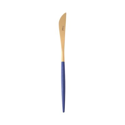 ＜The Conran Shop＞ゴア　コンランブルー　マットゴールド　ディナーナイフ（５０７４０３５２）