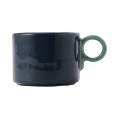 ＜The Conran Shop＞ポップ　マグ　ネイビー＆グリーン（５０７４５４６３）
