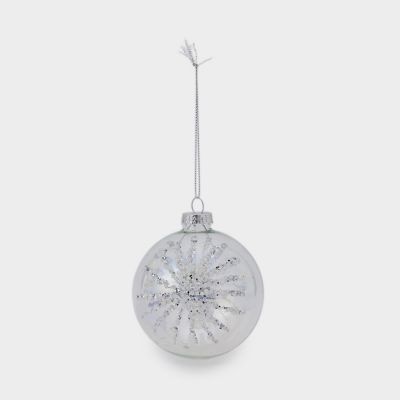 ＜The Conran Shop＞クリアソープバブル　ウィズ　ビーズスターダスト　オーナメント（５０８２７６７１＿ｘｍａｓ２５）