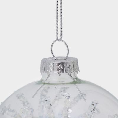 クリアソープバブル ウィズ ビーズスターダスト オーナメント