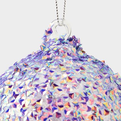 イリデセントビーズ ガラスボール オーナメント