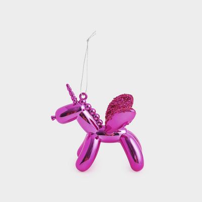 ＜The Conran Shop＞バルーンアニマル　フライ　ユニコーン　ピンク　オーナメント（５１０４６１７０＿ｘｍａｓ２５）