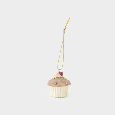 ＜The Conran Shop＞カップケーキ　クリーム　オーナメント（５１０４６２００＿ｘｍａｓ２５）