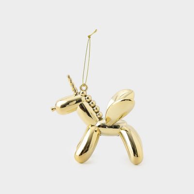 ＜The Conran Shop＞バルーンアニマル　フライ　ユニコーン　ゴールド　オーナメント（５１０４６８２８＿ｘｍａｓ２５）