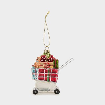 ＜The Conran Shop＞クリスマスギフト　ショッピングカート　オーナメント（５１０４６８７３＿ｘｍａｓ２５）