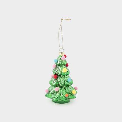＜The Conran Shop＞クリスマスツリー　ウィズ　ポンポン　オーナメント（５１０４６９５８＿ｘｍａｓ２５）