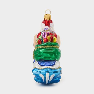 サンタ オン ジェットスキー オーナメント