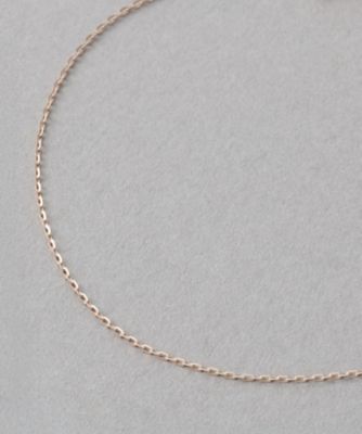 レイヤード］ K18MPG ミラーカットチェーン ブレスレット | ete