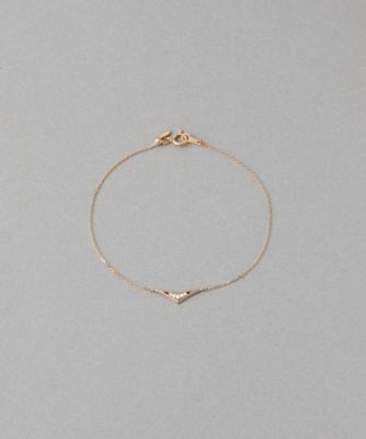 ＜ete bijoux (Women)＞［ムーンリット］　Ｋ１８ＭＰＧ　ダイヤモンド　ブレスレット