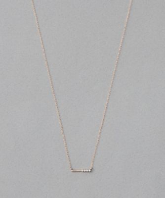 ＜ete bijoux (Women)＞［レイヤー］　Ｋ１８ＭＰＧ　ダイヤモンド　ネックレス