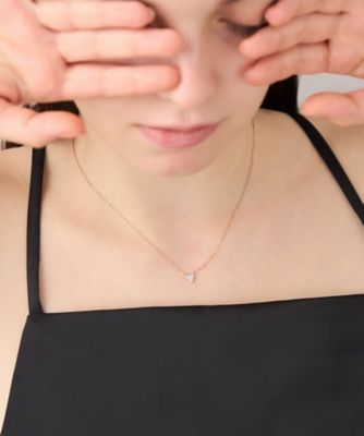 レイヤード ］ K18MPG ダイヤモンド ネックレス | ete bijoux
