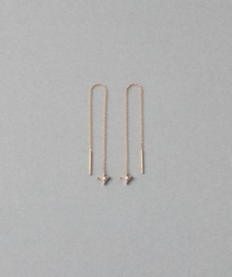 ＜ete bijoux (Women)＞［ムーンリット］　Ｋ１８ＭＰＧ　ダイヤモンド　ピアス