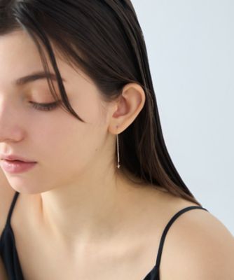 ムーンリット］ K18MPG ダイヤモンド ピアス | ete bijoux