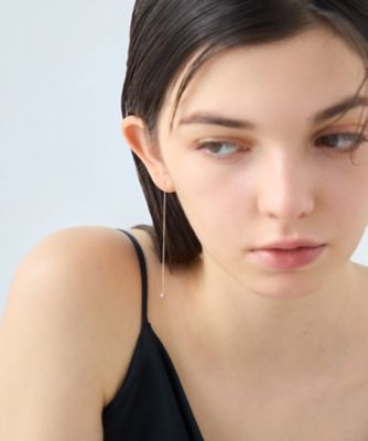 ムーンリット］ K18MPG ダイヤモンド ピアス | ete bijoux