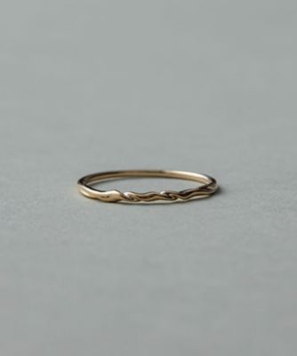 ＜ete bijoux (Women)＞Ｋ１０ＹＧ　レイヤード　リング