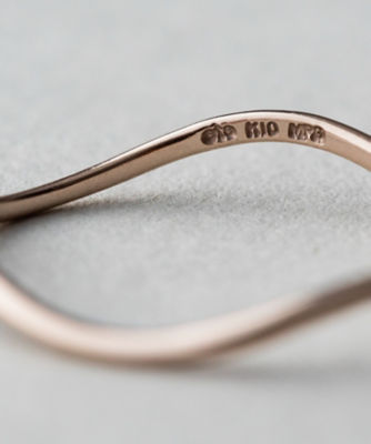 値下げ価格！K10 ♡ ete ビジュー レイヤード ヴェーヴ リング K10 ♡ ete ビジュー レイヤード ヴェーヴ リング