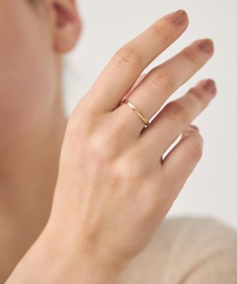レイヤード］ K10YG コンケイブ リング | ete bijoux (Women