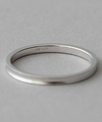 ete エテ レイヤード K10WG コンケイブ リング レイヤード］ K10WG コンケイブ リング | ete bijoux (Women