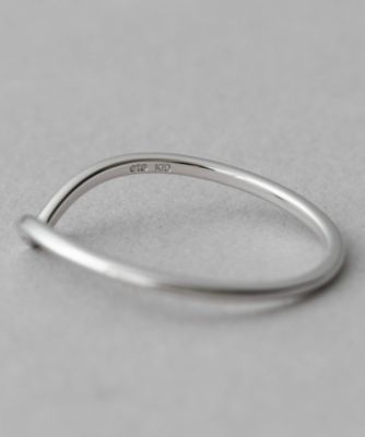 レイヤード］ K10WG ウィッシュボーンリング | ete bijoux