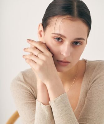 レイヤード］ K10YG ウェーブ リング | ete bijoux (Women)/エテ