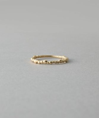＜ete bijoux (Women)＞［レイヤード］　Ｋ１０ＹＧ　バブル　リング
