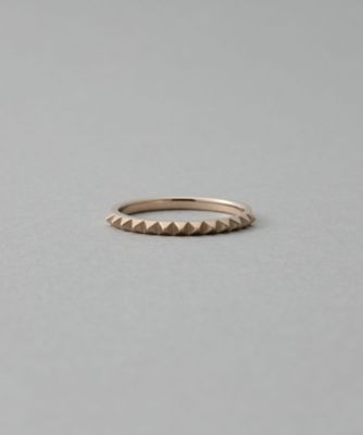 ＜ete bijoux (Women)＞［ハンサムピンク］　Ｋ１０ＭＰＧ　スタッズ　リング