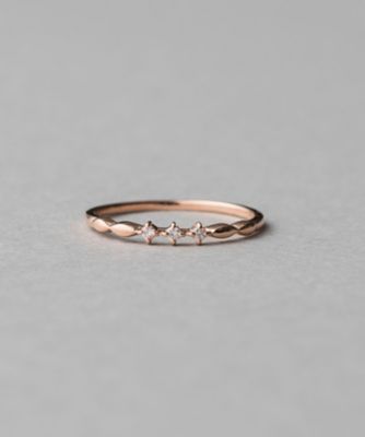 K10 レイヤード ダイヤモンド リング | ete bijoux (Women