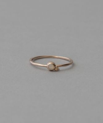 ＜ete bijoux (Women)＞Ｋ１０ＭＰＧ　オパール　ブラウンダイヤモンド　リング