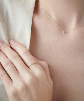 K10YG レイヤード ブラウンダイヤモンド リング | ete