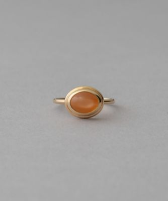 ＜ete bijoux (Women)＞Ｋ１０ＹＧ　ヴェール　ナチュラルストーン　リング