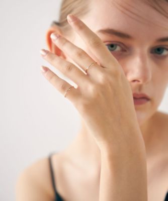 ONLINE Limited］ K10YG ダイヤモンド リング | ete