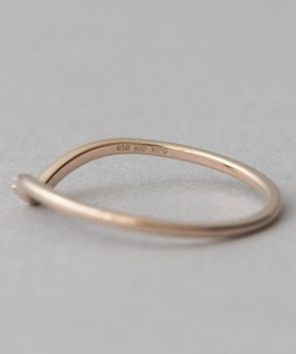 レイヤード］ K10MPG ダイヤモンド リング | ete bijoux