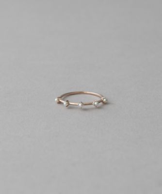 ＜ete bijoux (Women)＞［ミストピンク］　Ｋ１０ＭＰＧ　淡水パール　リング